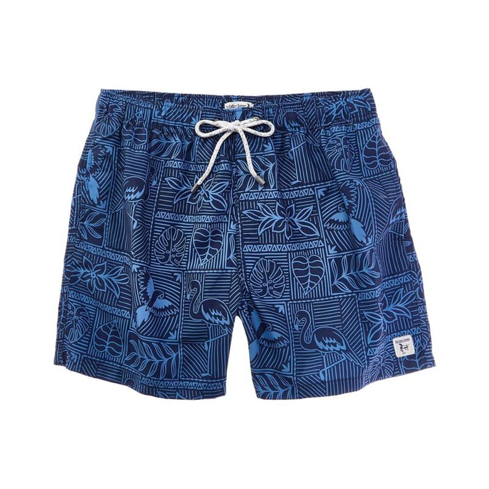 Endless Summer Mens  Printed Swim Short, Blue